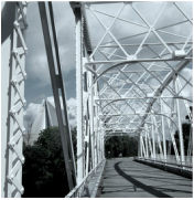 Picture of steel-girdered bridge